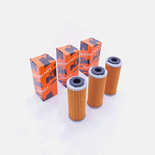 3 CONFEZIONI FILTRO OLIO ORIGINALE KTM 250 350 400 450 500 530 SX XCF SXF EXC EXCF 77338005100