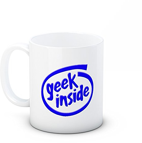 Geek Inside - Intel Parodie - Hochwertigen Kaffeetasse Becher