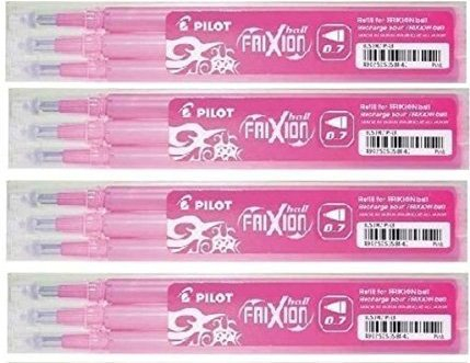 Pilot Frixion Ball Tintenroller - 12 Ersatzminen Pink