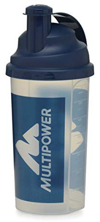 Multipower Shaker, 700 ml, transparent/blau