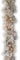 National Baum Company 9 ft. Snowy eingezogen Kiefer Girlande mit klare Lichter silber