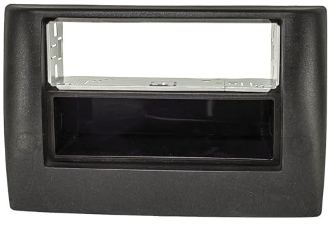 tomzz Audio 2414-084 Radioblende Metallschacht kompatibel mit FIAT Stilo stabile Version Schraubmontage mit Ablagefach