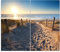 banjado® Herdabdeckplatte Glas 2-teilig 60x52 cm/Schneidebrett Herdabdeckung mit Motiv Nordseestrand/Herdabdeckplatten Ceranfeld 2teilig / Schneidebrett Glas individuell einsetzbar