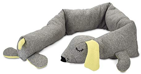 Beeztees Welpe Kuschel-Doggy, Plüschtier für Welpen, Hundespielzeug, grau, 120x12x9,5 cm