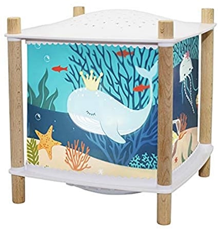 Trousselier - Océan - Veilleuse Bébé Musicale et Lumineuse et Enfant - Lanterne ReVOLUTION 2.0 - Cadeau Naissance Veilleuse Rechargeable USB - Projecteur Ciel Etoilé - Detecteur de Pleurs