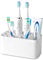 Colist Toothbrush Holder -Multifunctional Electric Toothbrush Holder，Bathroom Wall Mounted Toothbrush Stand ，4 Toothbrush slots + 6 Electric toothbrush heads slots+1 Storage slots(White)
