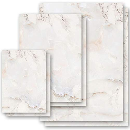 Briefpapier Marmor & Struktur MARMOR NATUR - DIN A4 Format 100 Blatt - Paper-Media