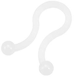 sourcing map Twist Lock Cable Wire Ties Nylon U Shape Save Place 7mm Dia White 100pcs