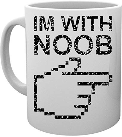 I'm With Noob Kaffeebecher Tassen Mug Cup
