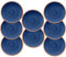 Rustic Swirl Indigo Melamine Dinner Plate Set (8)