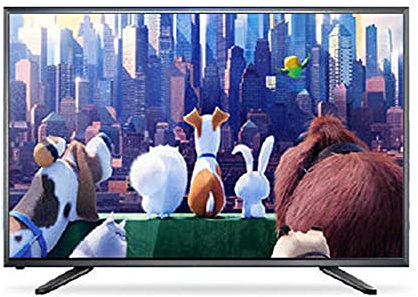 VOCD TV LED HD De Resolución 4K, Sonido Envolvente Estéreo De Calidad De Sonido HiFi, Estabiliza La Base del Trípode, 1 X HDMI, 2 X USB 2.0 Y 2 X Entrada AV - Negro