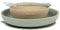 Nattou Vajilla de silicona para niños, 3 piezas, 1 cuchara, 1 plato, 1 bol, Antideslizante, Sin BPA, Silicona, Beige/Verde