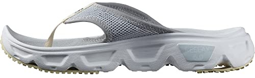 Salomon Reelax Break 6.0 Women's Recovery Flip Flops, Cushioned Stride, Seamless Foothold, and Lightweight, Pearl Blue, 6.5
