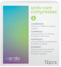 Ardo Care Breast Compresses For Sore Nipples. Vegan Breast Cooling Pad For Nipple, Gel Pads To Keep Mum Breast Feeding. Nursing Relief Patches With Instant Cooling. Moisturising Pads (12 Pack)