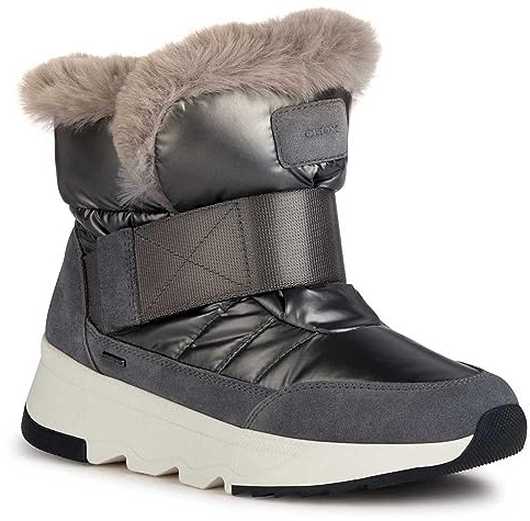 Geox D FALENA B ABX Ankle Boot, DK Grey, 39 EU