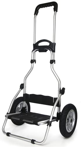 MILIPA Einkaufswagen 25 cm Big Wheels Trolley Cart Shopping Lebensmittel Faltbarer Einkaufswagen Gepäckträger Trolley Aufbewahrungstasche für den Außenbereich Strapazierfähig