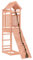 vidaXL Spielturm, Klettergerüst mit Kletterwand, Kinder Kletterturm mit Sandkasten, Spiel-Zubehör für Garten, Spielgeräte Spielplatz, Massivholz Douglasie