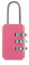 Lucchetto con combinazione a 3 cifre, per valigia, valigia, codice di blocco, rosa, ecologico e durevole, utile e alla moda