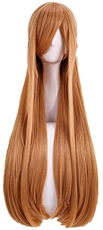 SEIZIS Wig Anime Cosplay Rollenspiel for Sword Art Online Yuuki Asuna Cosplay Perücken SAO Yuki Asuna Langhaarperücke