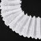 FINGERINSPIRE 13.7m Baumwollspitzenband 92mm breit Weiß Baumwolle Öse Spitze Nähen Trim Wellenform Baumwolle Spitze Trim für Nähen Floral Bestickt Spitze für DIY Hochzeit Brautkleider Dekoration