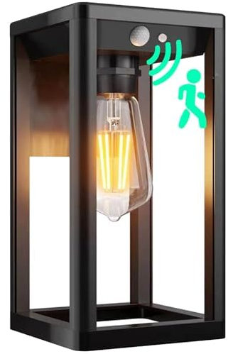 Modern-Warm Outdoor Solar PIR Motion Sensor Lights - IP65, 4 Modes for Front Door, Garage, Fence, Yard, Garden