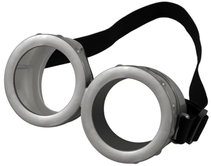 TANTAKO Halloween Brille mit verstellbarem Band für Charakter Cosplay Kostüm Eine Größe (Grau)