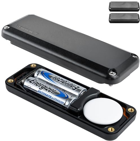 Elevation Lab AirTag Batteriegehäuse für 10 Jahre verlängerte Batterie, verwendet AA-Batterien, 14 x mehr Kapazität als CR2032 TimeCapsule, wasserdicht, CR 2032 Batterieersatz (2er-Pack)
