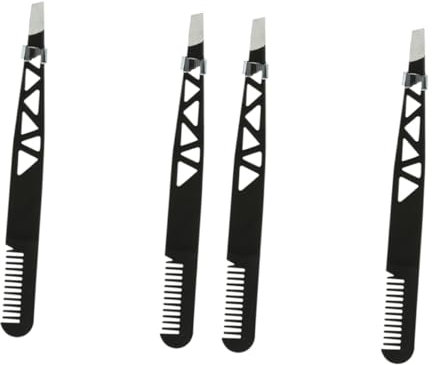 Healeved 4stücke Augenbrauen Zange Mit Trimmer Und Kamm Dual-use Werkzeug Für Präzises Augenbrauenformen Und Make-up Aus Leicht Und Tragbar Für Unterwegs