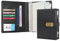 WASON Tagebuch mit Schloss A5 Liniertes Notizbuch Ringbuch Portfolio, Nachfüllbares Schreib Papier Journal, Stift, Klemmbrett Planer Organizer für ideal Geschäft, Schule & Reisen (Schwarz)
