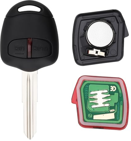 ePathChina 433MHz 2 Buttons Uncut Flip Car Key Fob Keyless Entry Remote Replacement Fit for MITSUBISHI / Pajero with ID46 Chip, MIT8 Blade, Wear-resistant Remote Key Fob