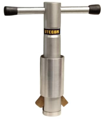 UTECOM Clé pour bonde, outil pour l'installation et le remplacement des bondes, réglable 1-1,25 pouces, corps en aluminium anodisé.