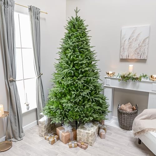 Blenheim Fir Artificial PE Christmas Tree 6.5FT, 7.5FT (7.5FT)