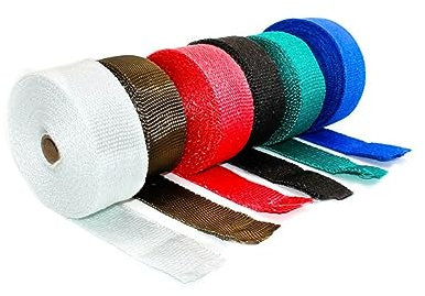 Gatuida Auspuff-isolierband Für Und Motorräder Hochtemperaturbeständig Blau Inklusive Kabelbinder Zur Wärmeisolierung Und Leistungssteigerung