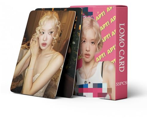55Pcs ROSE Cards Photo Blink Cards Rosé < APT > New Album Cards BP 2024 Kpop Photocard pour Fans