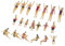 EHJRE 20 Stück 1:100 Bunte Figuren, Modelleisenbahn Landschaft HO N TT Spur Strand