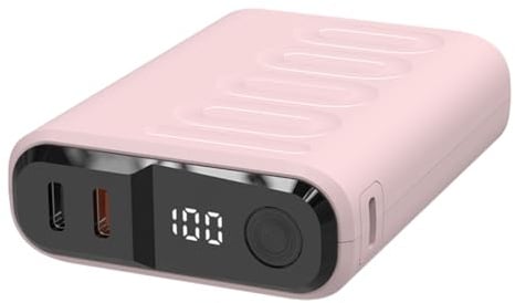 Realpower Powerbank PB-10000C PD+ mit 3xType-C,Rose