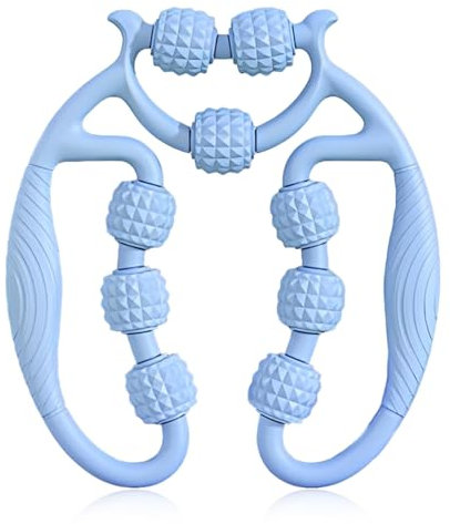 1 PCS Rouleau Musculaire pour Jambes Rouleaux de Massage pour Muscles Rouleau Cellulite pour Cuisses Outil de Massage Équipement pour Coude Fitness,Rouleau de Massage Anti-Cellulite,Bleu