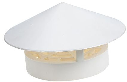 PartyKindom Copertura Antipioggia Per Scarico Tetto in Pvc Spessa e Resistente Cappuccio Per Comignolo e Fumaiolo Con Design Inclina Per Scarico Rapido Protezione Antipioggia e Neve Per Condot