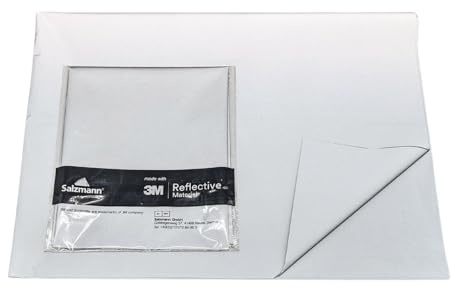 Salzmann Reflektierender Stoff als Meterware zum Nähen | 120cm Breite | Hergestellt mit 3M Reflektierendem Material