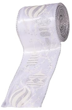 Cinta reutilizable festiva para lazos de Navidad, tela para decoración de árbol y envoltura de árbol de Navidad reutilizable