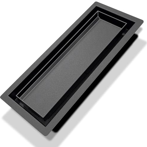 4x12 Floor Register, Heavy Duty Steel Flush Mount Air Vent with 50% Higher Airflow - Sleek Low-Profile Design for Tile & Wood Floors, Easy DIY Installation Floor Vent Covers for Flooring Insert