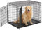MidWest Homes for Pets 742UP Cage pour chien Ultima Pro Series 106,68 cm de long ; cage pour chien pliante en métal à double porte avec panneau de séparation, pieds à roulettes protégeant le sol