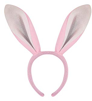 Osterhase Stirnband Ohren (EINHEITSGRÖßE PASSEND FÜR DIE MEISTEN) Cute Hasen (1x kopfband) (Pink)