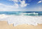 decomonkey Fototapete Strand Meer blau 350x256 cm XXL Design Tapete Fototapeten Tapeten Wandtapete moderne Wand Schlafzimmer Wohnzimmer Landschaft Sommer