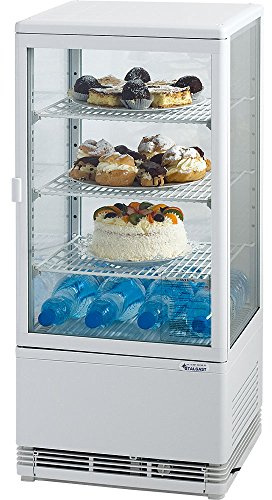 Stalgast Kühlvitrine, 78 Liter, weiß, Abmessung 428 x 386 x 960 mm (BxTxH)