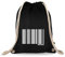 Turnbeutelliebe® Turnbeutel mit Spruch - Verschiedene Designs - Bedruckt - Baumwolle schwarz - Sportbeutel - Rucksack - ca. 12 Liter - 37 x 46 cm (Barcode)