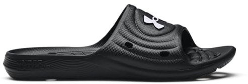Under Armour Ua M Locker Iv Sl, Sandalia Slide Hombre, Black Black White, 49.5 EU