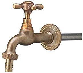 Rubinetto semplice in ottone 12.5 cm, BEL-FER codice RUB/006 per fontane