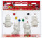Cepewa 3D Malset Weihnachten Baumschmuck Christbaum bemalen Schmuck DIY 11-teilig Weihnachtsbaumschmuck zum selber gestalten mit 4 Keramikfiguren zum Hängen und 6 Wasserfarben mit Pinsel (1)
