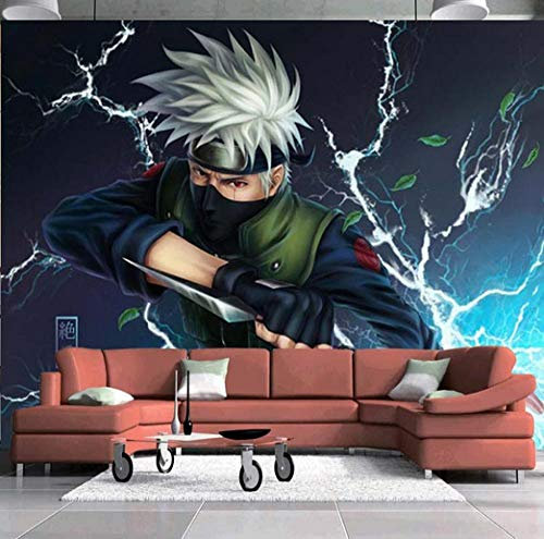 Naruto Kakashi Papier peint photo mural personnalisé chambre d'enfant Décoration de chambre d'enfant 150 cm x 10 cm